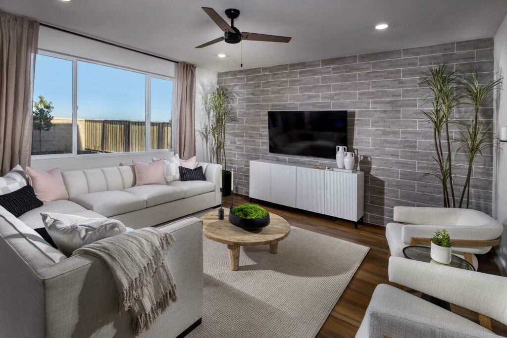 Family Room | Plan 1 | Fairgrove | Tracy Hills