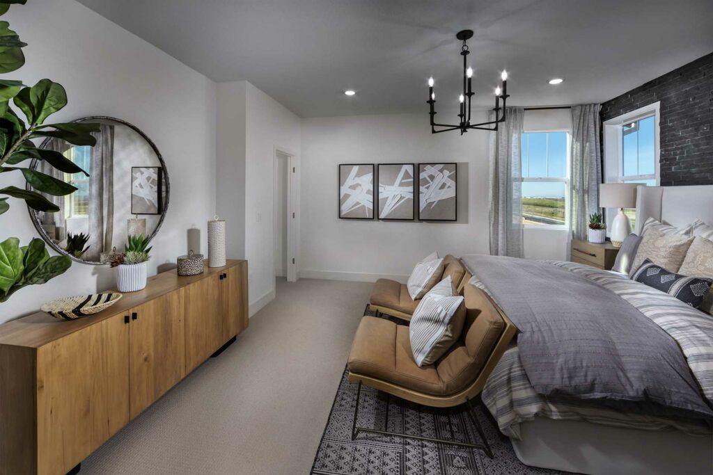 Primary Bedroom | Plan 3 | Fairgrove | Tracy Hills