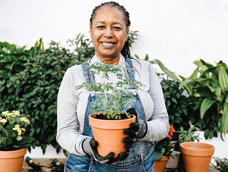 Gardening at Meadow Village at Tracy Hills