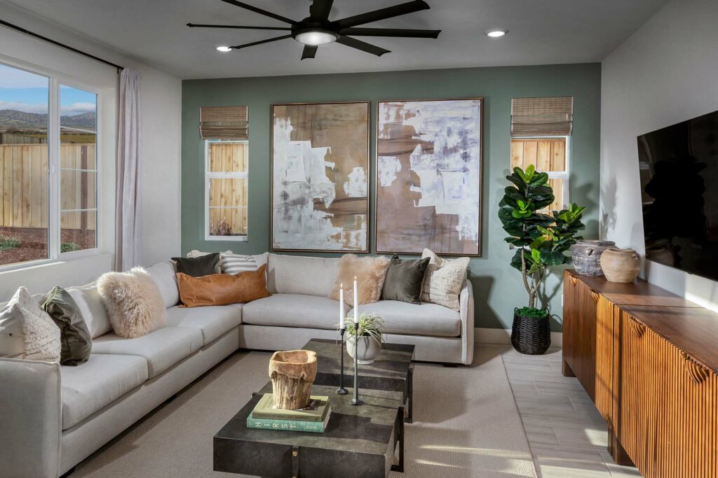 Living Room | Plan 2B | Greenwood | Tracy Hills