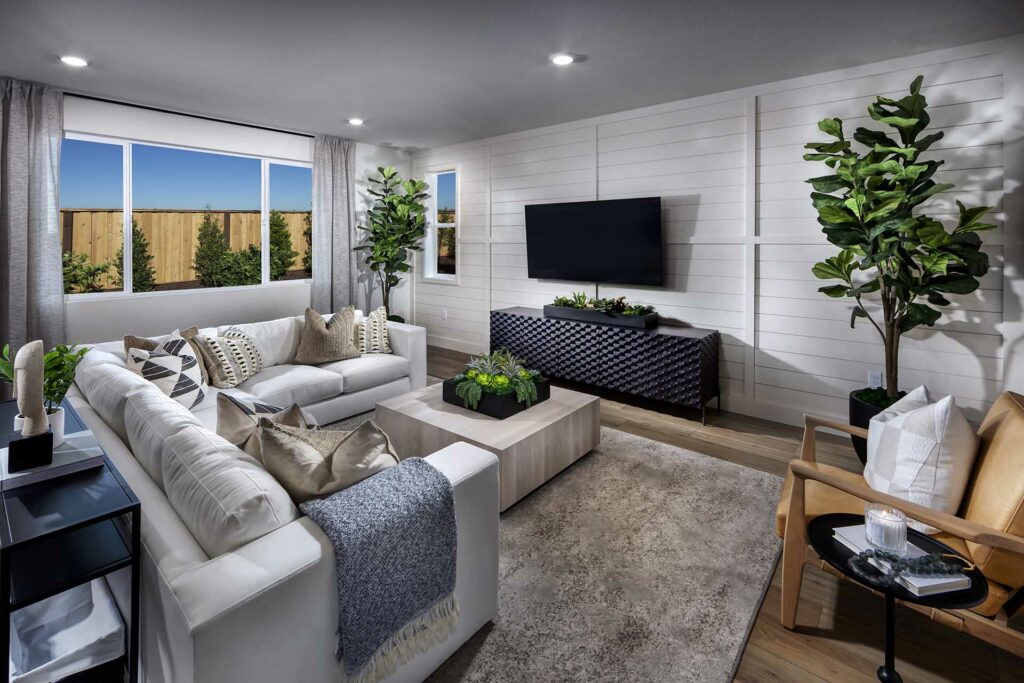 Living Room | Plan 3 | Fairgrove | Tracy Hills